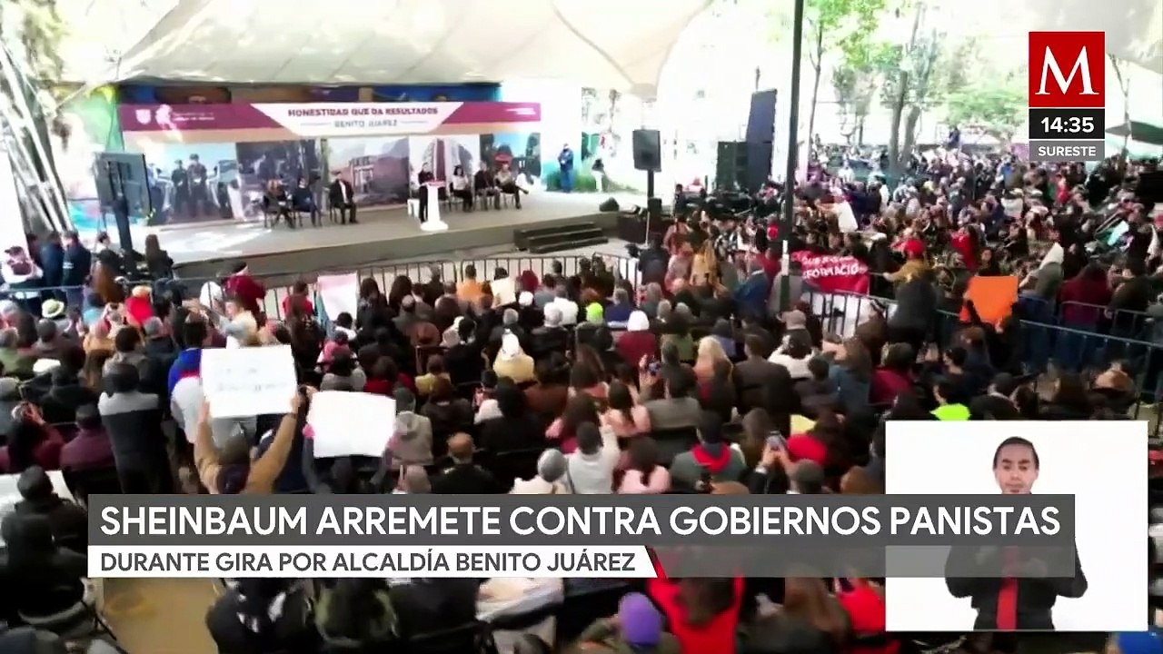 Sheinbaum arremete contra gobiernos panistas; “se aliaron con el narco”, dice