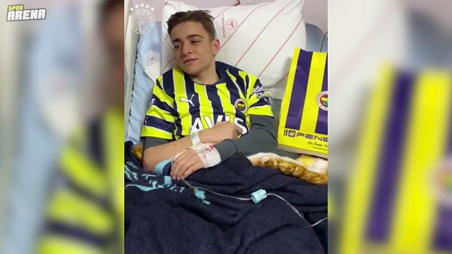 Enkazdan Fenerbahçe formasıyla çıkarılan Kamilcan Ağdaş, Altay Bayındır ve Arda Güler ile görüştü
