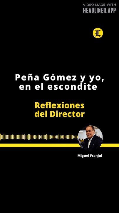 REFLEXIONES DEL DIRECTOR PEÑA GOMEZ Y YO, EN EL...