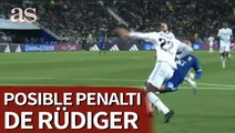 Dani Garrido sobre Antonio Rüdiger tras la acción que pudo costarle un penalti innecesario en el Real Madrid vs. Al Hilal