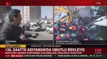 Depremzede, CNN Türk canlı yayınına böyle tepki gösterdi