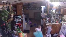 Little Boy Hits Baby Sister With Beanbag Chair