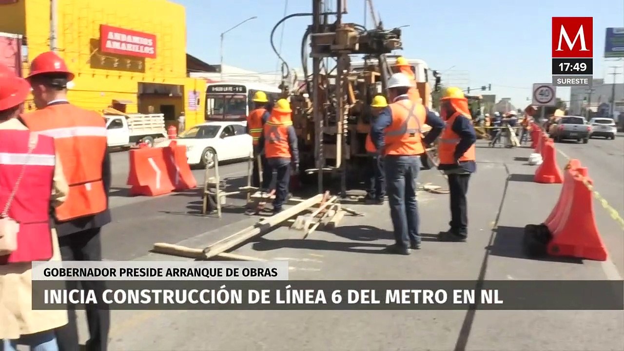 NL arranca obras de la Línea 6; "estamos seguros que le van a meter turbo", dice Samuel García