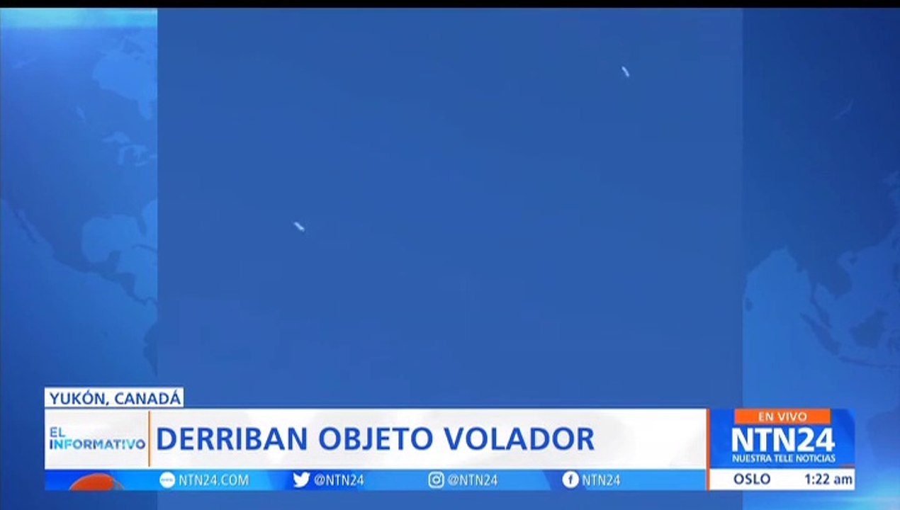 Avión estadounidense derriba otro “objeto volador no identificado” en el espacio aéreo de Canadá