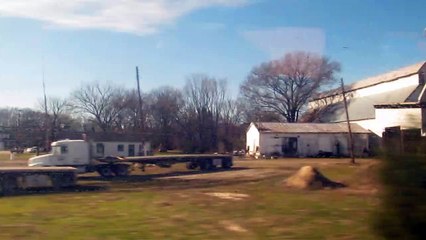 Amtrak 89 inside cafe car South of Petersburg, Virginia