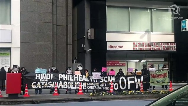 Group of Filipinos in Japan protest vs Marcos