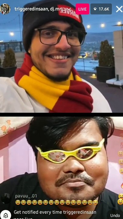 Dj Mrinal Open Challenged To Triggered Insaan On Instagram Live__ Roasting Video funny must watch