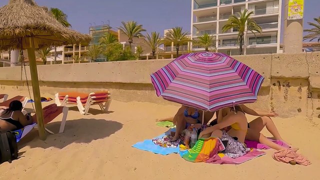 Mallorca Spain El Arenal Beach, Balearic Island Spain Walking Tour