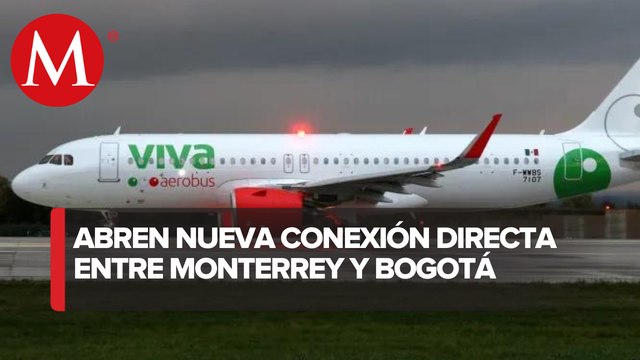 Viva Aerobus, anuncian vuelo directo Monterrey-Bogotá a partir de junio