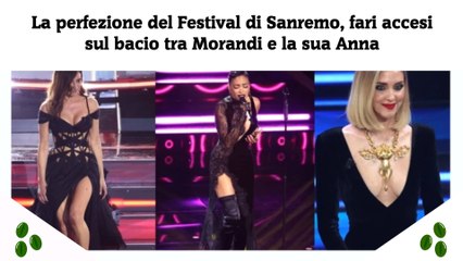 La perfezione del Festival di Sanremo, fari accesi sul bacio tra Morandi e la sua Anna