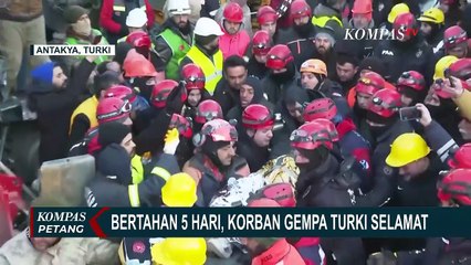 5 Hari Bertahan, Seorang Wanita Terperangkap Reruntuhan Gempa Turki Berhasil Diselamatkan