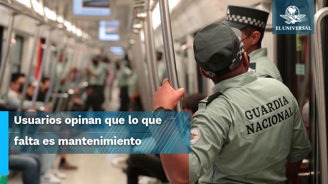 A un mes con la Guardia, Metro sigue con fallas