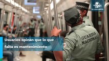 A un mes con la Guardia, Metro sigue con fallas