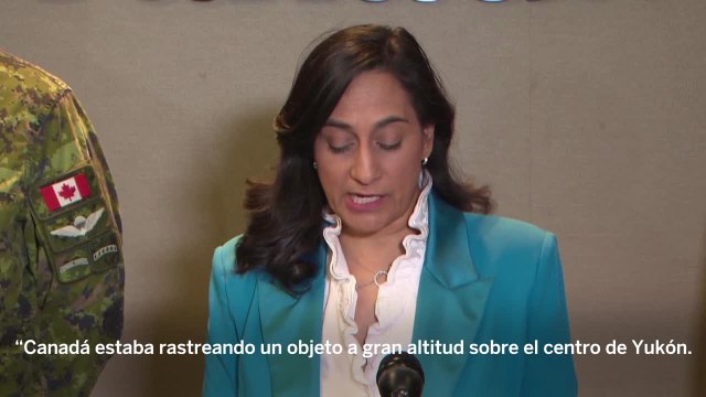 Un caza estadounidense derriba un objeto cilíndrico no identificado sobre Canadá