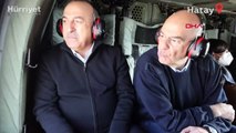 Yunanistan Dışişleri Bakanı Nikos Dendias, deprem bölgesini ziyaret etti