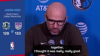 'They did an incredible job' - Kidd on Doncic-Irving debut
