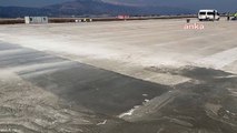 Depremde hasar gören Hatay Havalimanı pisti 96 saatlik çalışmayla onarıldı