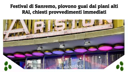 Festival di Sanremo, piovono guai dai piani alti RAI, chiesti provvedimenti immediati