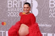 Pregnant Jessie J joked she was desperate for a snack as she arrived at the BRIT Awards