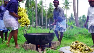 BANANA OIL FRY _ Banana Balls Recipe _ Pazham Bonda _ Cooking Sweet Banana Bonda Recipe In Village