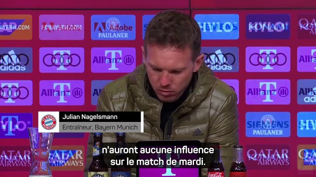 Nagelsmann ne veut pas tenir compte des mauvais résultats du PSG