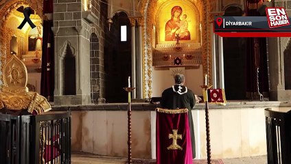 Diyarbakır'daki Ermeni Kilisesi'nde depremzedeler için dua edildi
