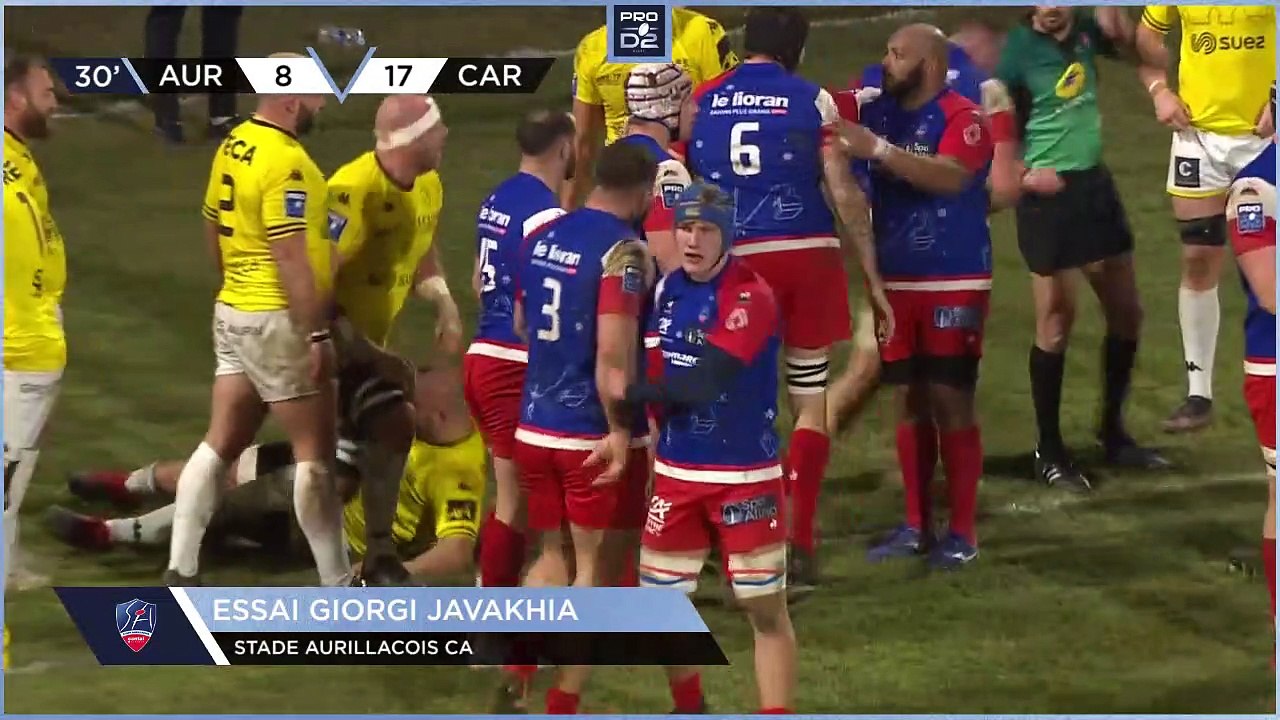 PRO D2 - Résumé Stade Aurillacois-US Carcassonne: 30-26 - J20 - Saison 2022/2023