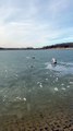 Man Saves Dog From Drowning in Frozen Lake