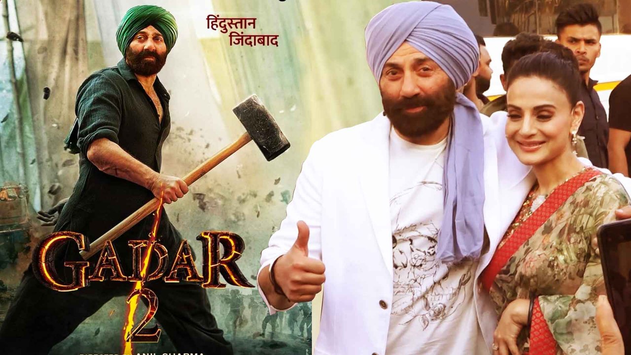 सनी देओल और अमीषा पटेल अपनी फिल्म 'ग़दर 2' के प्...