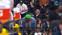 La indescriptible reacción de esta chica cuando Lebron James se sienta a su lado