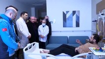 TBMM Başkanı Mustafa Şentop, Adana Şehir Hastanesi’nde tedavi gören yaralıları ziyaret etti