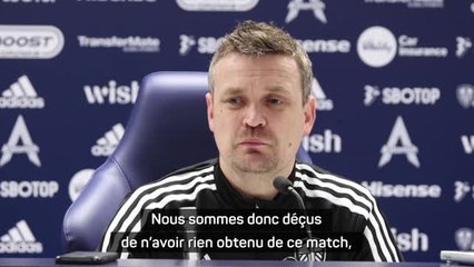 23e j. - Skubala : "Nous sommes déçus de n'avoir rien obtenu de ce match"