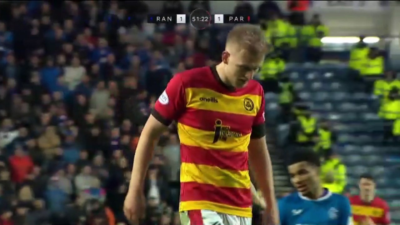 Rangers vs Partick Thistle scottish cup last 16 2 half  22/23