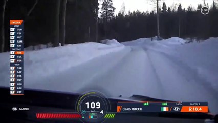WRC Sweden 2023 SS05 Breen Flat Out Take The Lead