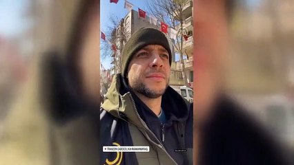 İsveçli şarkıcı Maher Zain, Maraş'ta depremzedelere yemek dağıttı