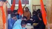 ABVP workers raised slogans in Nagaud SDM office