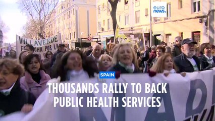 Hundreds of thousands march in Spain to demand better primary healthcare