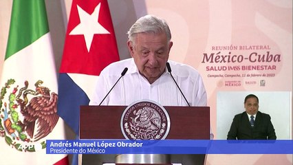 México recebe presidente de Cuba e pede por suspensão de bloqueio