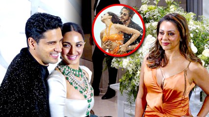 SRK's Wife Gauri Khan Wears Orange At Sid-Kiara's Reception