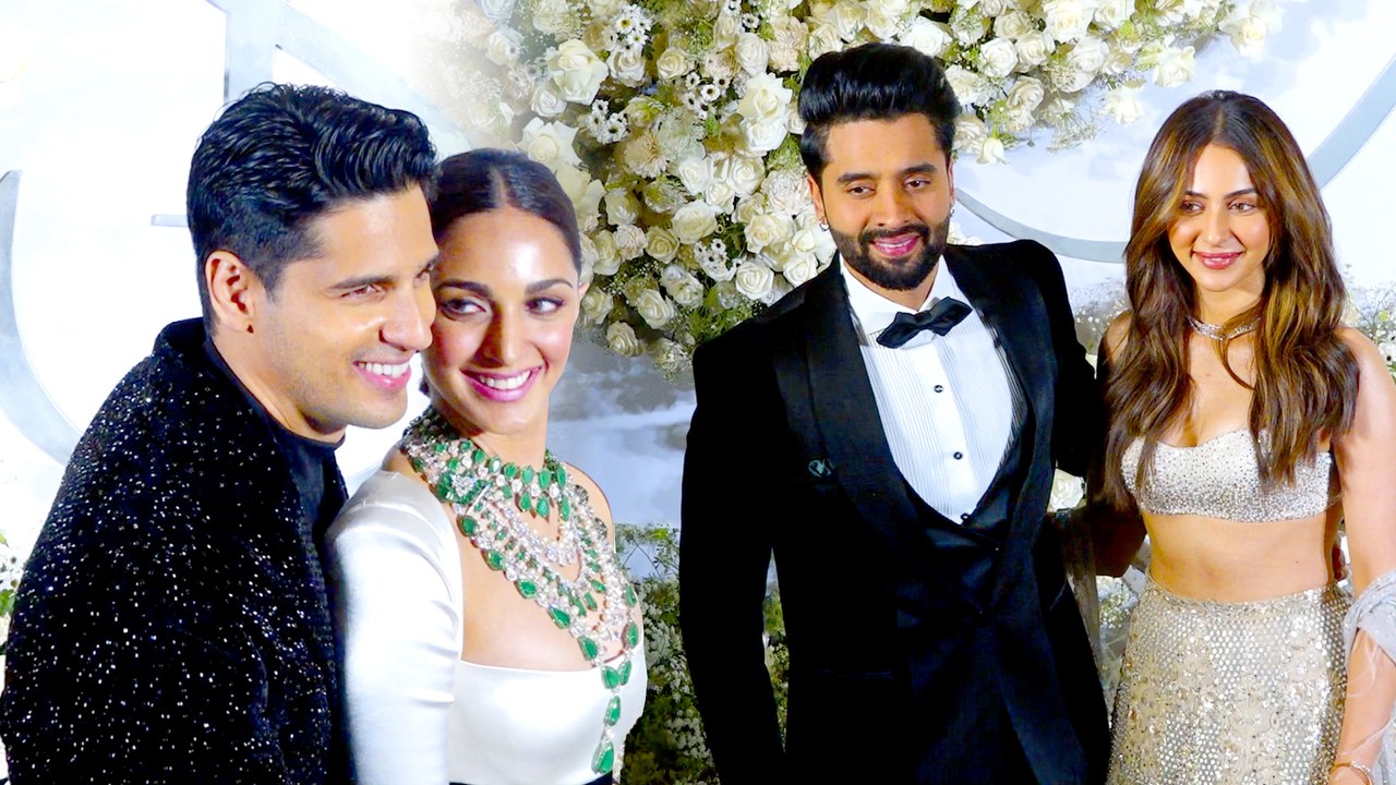 Lovebirds Rakul Preet & Jackky Bhagnani At Sid-Kiara's Reception