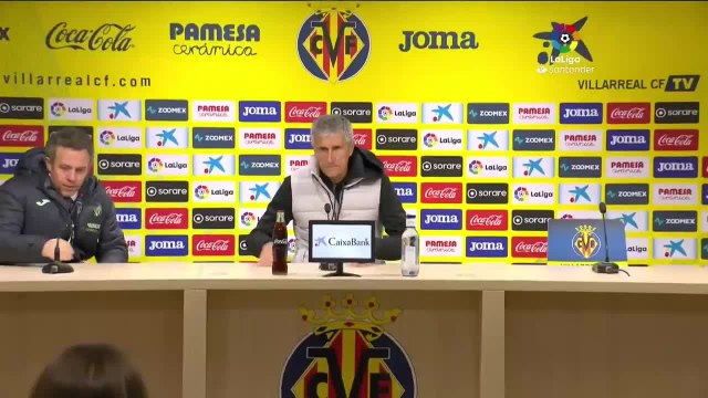 Rueda de prensa de Setién tras el Villarreal vs. FC Barcelona