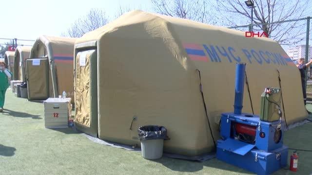 RUS SAĞLIK EKİPLERİ, 13 DOKTOR İLE KAHRAMANMARAŞ'TA HİZMET VERİYOR