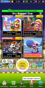 Mario Kart Tour: Holiday Tour: Dry Bowser Cup for Coins Take 2