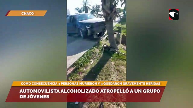 Automovilista alcoholizado atropelló a un grupo de jóvenes