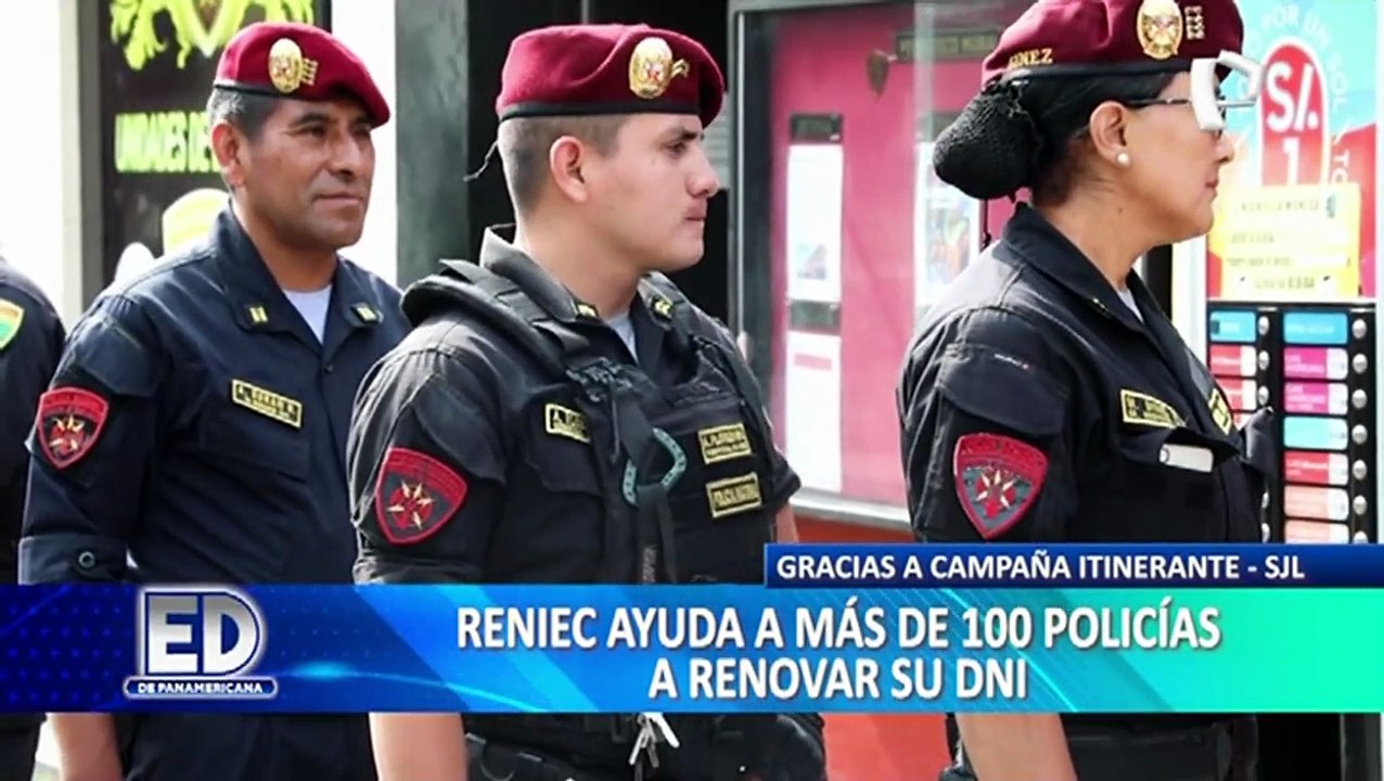 Reniec ayuda a más de 100 policías a renovar su DNI