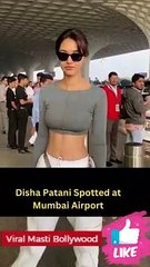 Disha Patani Spotted at Mumbai Airport