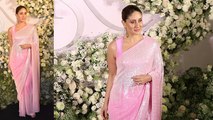 Kiara Sidharth Wedding Reception: Kareena Kapoor Pink Saree में ढाया कहर  Video Viral । Boldsky