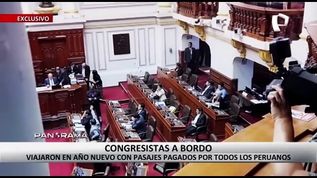 ¡Exclusivo! Congresistas a bordo: viajaron en Año Nuevo con pasajes pagados por todos los peruanos