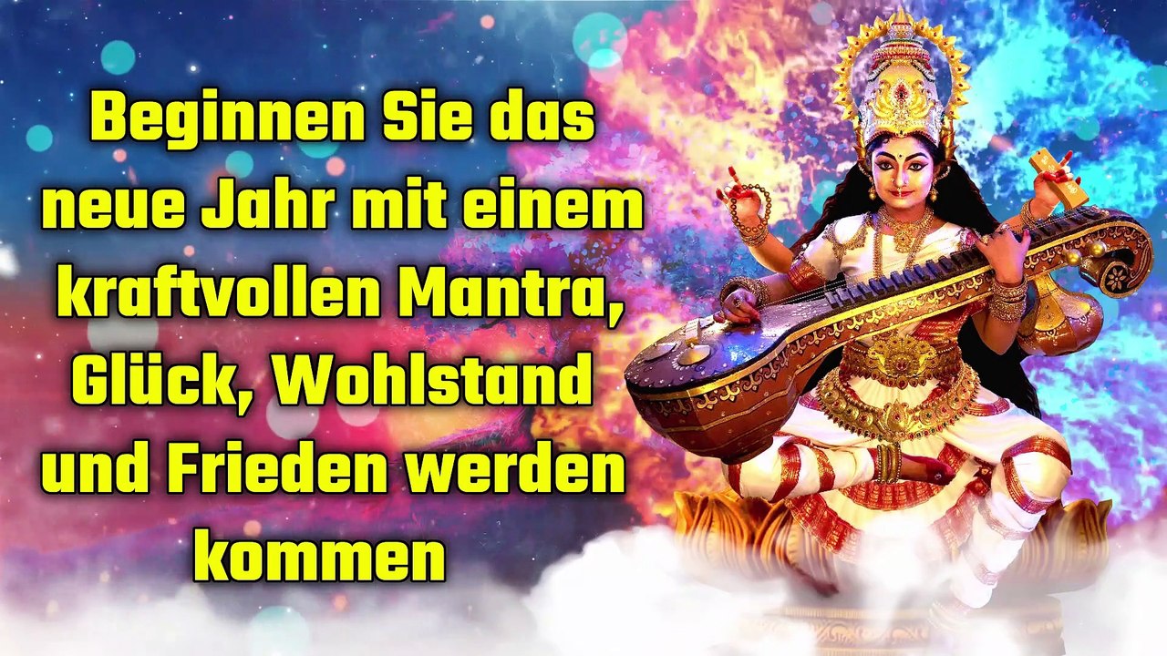 Beginnen Sie das neue Jahr mit einem kraftvollen Mantra, Glück, Wohlstand und Frieden werden kommen