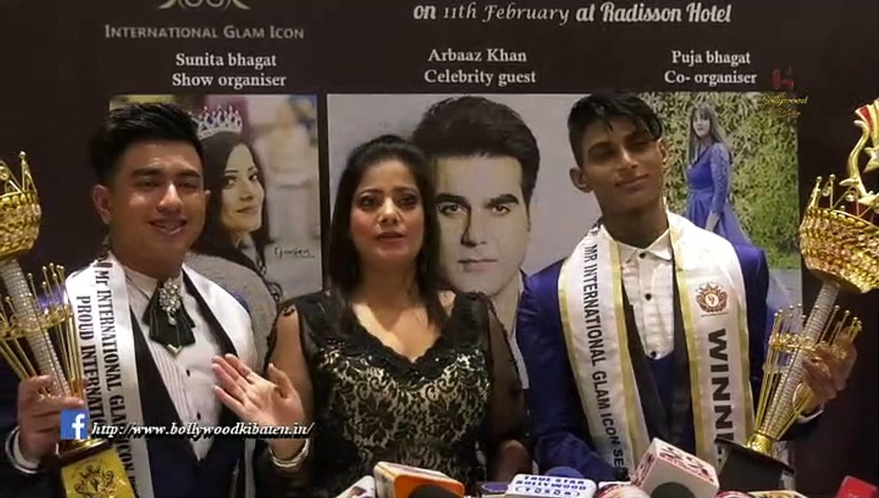 Chief Guest Arbaaz Khan at Mr, Miss, Mrs. International Glam Icon Season 4, Organiser Sunita Bhagat, Co Organizer Puja Bhagat